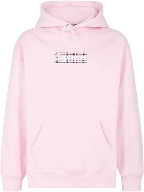 supreme burberry hoody